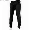 Męskie dżinsy męskie dżinsy męskie spodnie mody mężczyzn swobodne spodnie dżinsy chude robocze spodnie męskie mycie vintage dżinsowe rozmiar dżinsowe dopasowanie dla mężczyzn odzieży 230225 Z230801