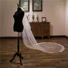 Bridal Veils Arrival White Ivory Cathedral Veu De Noiva Lace Appliques Wedding Accessories Bride Veil Voile Mariage