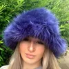 Широкие шляпы Brim Bucket Dour Y Женщины Furry Fisherman Hat Solid Color Winter Cap