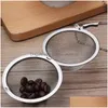 Coffee Tea Tools Stainless Steel Pot Infuser Sphere Locking Spice Green Leaf Ball Strainer Mesh Strainers Filter Drop Delivery Hom Dhagl