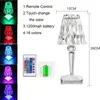 Bordslampor LED CRYSTAL LAMP Touch Touch Dekorativt sovrum vardagsrum Diamble Switch Night Lights USB Ladda hemläsningsdisken