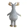 High quality Grey Deer Mascot Animals Costume Clothings Adults Party Fancy Dress Outfits Halloween Xmas Outdoor Parade Suits
