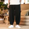 Pantalones de hombre Pantalones de hombre algodón lino verano nuevo color sólido pantalones de hombre bolsa de fitness holgada Ropa de calle Tallas grandes M-5XL Z230801