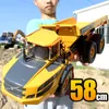 Electric RC Car Double E E591 1 20 A40G RC Engineering Vehicle Kids Remote Controlled Articulated Dump Truck Toys for Boys Christmas Gifts 230731