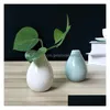 Vazen Creatieve Woondecoratie Kleine Keramiek Modern Eenvoudig Woonkamer Decor Droge Bloem Decoratieve Items Ornament Mini Vaas Drop Del Dhgyc