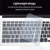 Evrensel Dizüstü Bilgisayar Kapağı Klavye Cilt Tozu Toz Su geçirmez Yumuşak Silikon Koruyucu MacBook 12-14 inç ve 15-17 inç için jenerik
