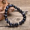 Charm Armbänder 8mm Natürliche Blaue Tigerauge Stein Perlen Armband Für Mann Frau Yoga Meditation Energie Schmuck