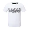 PP Fashion Men's Tees Designer T-shirt Phillip Plain Summer Strass Manga Curta Gola Redonda T-shirt Crânios Estampados Tops Streetwear Gola Polos M-3XL T-shirt PP2147