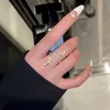 Neue Splitter Farbe Zirkonia Schlange Ring für Frauen Offene Einstellbare Cz Finger Ringe Party Hochzeit Erklärung Schmuck