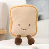 Movies Tv Plush Toy 4Pcs/Lot Pretzel Baguette Crossant Toast Bread Food Stuffed Toys Drop Delivery Gifts Animals Dhpga