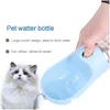 Dog Toys tuggar Portable Pet Water Bottle For Dogs Mtifunction Food Feeder Drinking Bowl Puppy Cat Dispenser Products Drop Leverans DHPCF