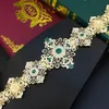 Другие модные аксессуары Sunspicems Chic Moroccan Belt Arab Robe Metal Chain для женщин свадебное платье для кузова драгоценности Золотой пояс регулируемая длина 230731