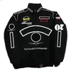 F1 Racing Suit College Style Retro Style Autumn Winter Coat Coat New Style Formula One Car Logo Jacket med samma stil325C