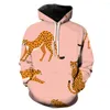 Men's Hoodies Cartoon Animal Streetwear Fashion Cool Hip Hop Oversized Casual Unisex 2023 Teens With Hood Jackets Tops