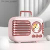 Portabla högtalare Kawaii Bluetooth -högtalare Portable Retro TWS Speaker Children's Sweet Pet Mini Music Box With Night Light TFPlayer Handsfree Call Z230801