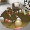 Carpets 2023 New Style Living Room Rug Round Chair Mat Non-Slip Doormat Children's Bedroom Floating Mat 3D Printed Absorbent Mat R230801