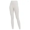 Active Pants Lu Align Logo Warm Fleece Women Yoga Hög midja Sömlös sport leggings damer Gym Tights Fitness Byxor Sportkläder