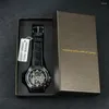 Armbandsur ForSining Steampunk Mechanical Watches Militär skelett Automatisk klocka för män läderband guld svart klocka