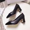 Fashion Designers Womens Shoe Calfskin Catwalk Pumps High Heels Sneakers Genuine Leather Chunky Kitten Heel Slingbacks Ladies Dress Shoes Sandals 35-41