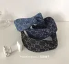 Bandanas Durag designer denim pannband hårband för kvinnor mode damer fl brev tryckt fest utomhus sport yoga headwrap g dhf4p