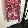 Vestidos de festa de luxo para mulheres designer saia vintage floral impressão gravata cintura bat manga leve flexível conforto saias longas mulheres designers roupas 55