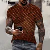 Men's T Shirts 2023 Fashion Snakeskin 3D Printing T-shirt Summer Men And Women Casual Colorful Harajuku Street Style