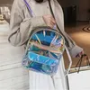 Styl plecakowy PVC przezroczysty plecak damski ita torba harajuku szkolna torba młodzieżowa dziewczyna plecak kawaii holograficzne plecak plecaksylishdesignerbags