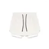 Herr shorts mens 2 i 1 träning fitness dubbel däck andningsbar jogger nylon gym bodybuilding basket snabb torr löpning