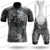 Completi da corsa Classic Mens Camouflage Cycling Jersey Kit Quick Dry Summer Road Bike Camicie Abbigliamento da bicicletta Suit Hombre