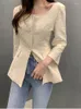 Kvinnors blusar Fresh Design Sense Korean Chic Blouse Women Casual Shirt Office 2023 Summer Ladies