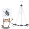 猫のおもちゃインタラクティブなおもちゃ面白い吊りドアタイプのぬいぐるみマウススティックティーザーワンドサプライズアクセサリーを演奏する