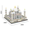 Blokken MOC 4036 PCS City Mini Bricks Taj Mahal Wereldberoemde Architectuur Micro Model India Building Creatieve Sets Kinderen Speelgoed 230731