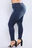 Kvinnors jeans 2023 Plus Size L-5XL Hög midja stretch Slim Small Feet Pants Stora kläder toppkvalitet