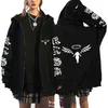 Jaquetas masculinas Tokyo Revengers Hoodies Jaqueta com zíper Manjiro Sano Draken Manji Gang Feminina Masculina Y2k Harajuku Anime Moletom Casaco