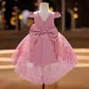 Girl's Dresses Toddler Girl Evening Party Princess Dress Baby Big Bow Tutu Gown Kids Birthday Wedding Ceremony Costume Gala Clothes Vestidos 230731