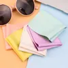 5 pièces haute qualité Chamois lunettes nettoyant microfibre chiffon de nettoyage pour lentille téléphone électronique écran nettoyage velours lingettes