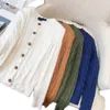 Diseñadores Mujeres Puntos Camisetas Tops Cardigan Suéter Estilo de manga larga con botón Logotipo bordado ropa de diseñador mujeres usan negro blanco 8 colores ropa de mujer