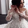 Wedding Dresses Mermaid Bride Bridal Gowns Long Sleeves Lace Appliques Detachable Train Removable Skirt Custom Made Plus Size315J