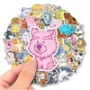 Adesivos de carro 50 pçs Graffiti Animals Collection For Skateboard Baby Scrapbooking Pencil Case Agenda Phone Laptop Planner Decoration B Dhcy7