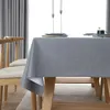 Nappes rectangulaires de couleur unie pour la décoration de table de mariage Tables basses imperméables Couverture Nappe R230801