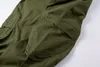 Army Green Cargo Pants Side Big Pockets Pant for Men Punk Pantalon Homme Fashion Casual Spoders