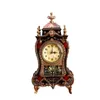 Desk Table Clocks European Style Clock Antique Living Room Decoration Mute Sweep Second Watch Music Timekeeping 230731