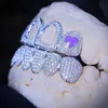 Denti Hip Hop Grillz Sterling Silver Moissanite Iced Out Tooth Grillz Jewelry Custom Grillz Denti