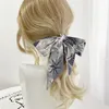 Scarves You Need it 26 Letters Handbag Handle Ribbon Scarf Band Hair Head Neck Neckerchief Silk Like Retro Hair Ribbons French Elegant Y23