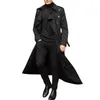 Vestes pour hommes Jemeigar Femmes S Classique Trench-Coat Ceinturé À Double Boutonnage Dames Surdimensionné Décontracté Coupe-Vent Revers Veste Longue Pardessus