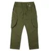 Army Green Cargo Pants Side Big Pockets Pant for Men Punk Pantalon Homme Fashion Casual Spoders