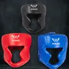 Capacete de proteção de boxe profissional profissional Taekwondo Muay Thai Training Head Cover Full PU Headgear Adulto Crianças Equipamento de Boxe 230731