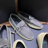Designer straatvoeten van pedaalschoenen casual leren platte schoenen luie mensen comfortabele instappers schoenen