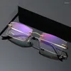 Solglasögon Ultra-Light Fashion Frameless Luxury Diamond Cutting Edges Ultra Light Rimless Anti Blue Reading Glasses 1 1.5 2 2.5