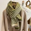 Scarves Luxury Brand Warm Winter Head Scarf for Women Fashion Cashmere Scarves Pashmina Shawl Wrap Thick Blanket Poncho Bafunda Bandana Y23